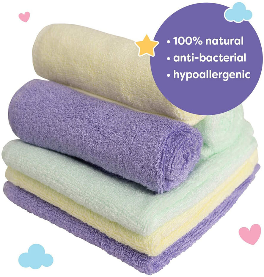 Little Gubbins Bamboo Baby Washcloths