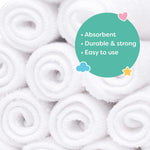 Little Gubbins Cotton Terry Reusable Baby Wipes