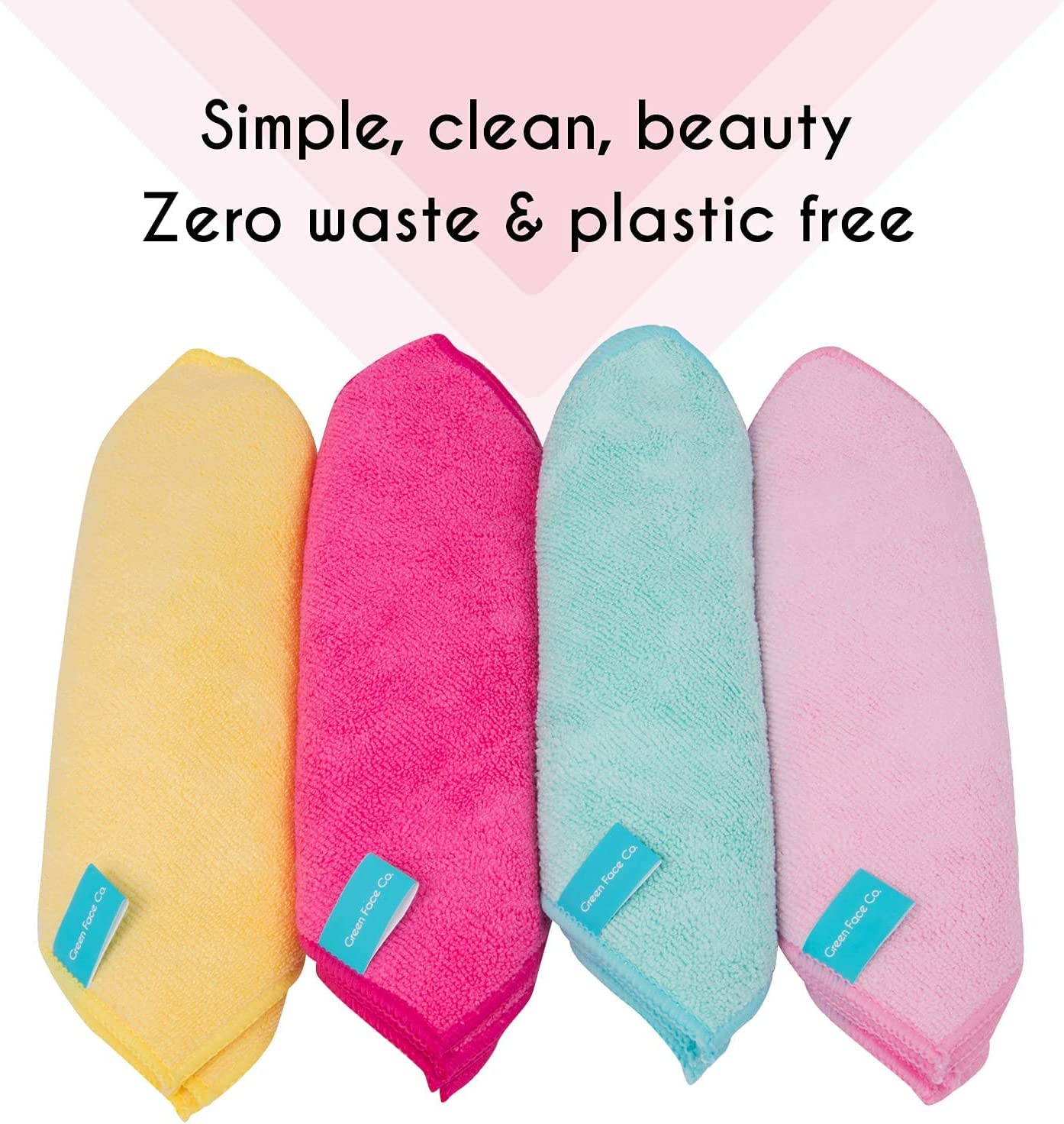 Green Face Co Microfibre Reusable Make up Remover Wipes