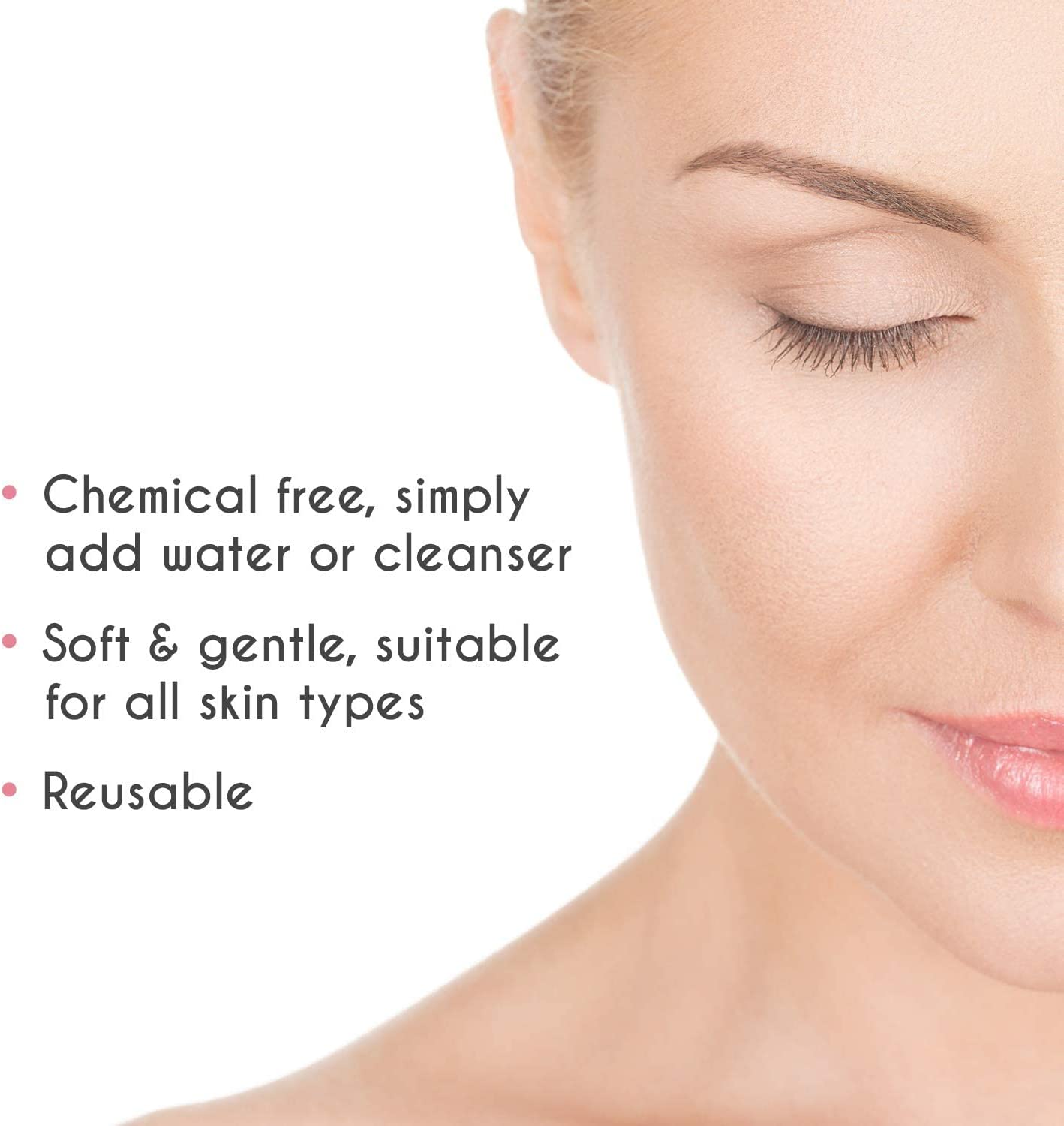 Green Face Co Microfibre Reusable Make up Remover Wipes