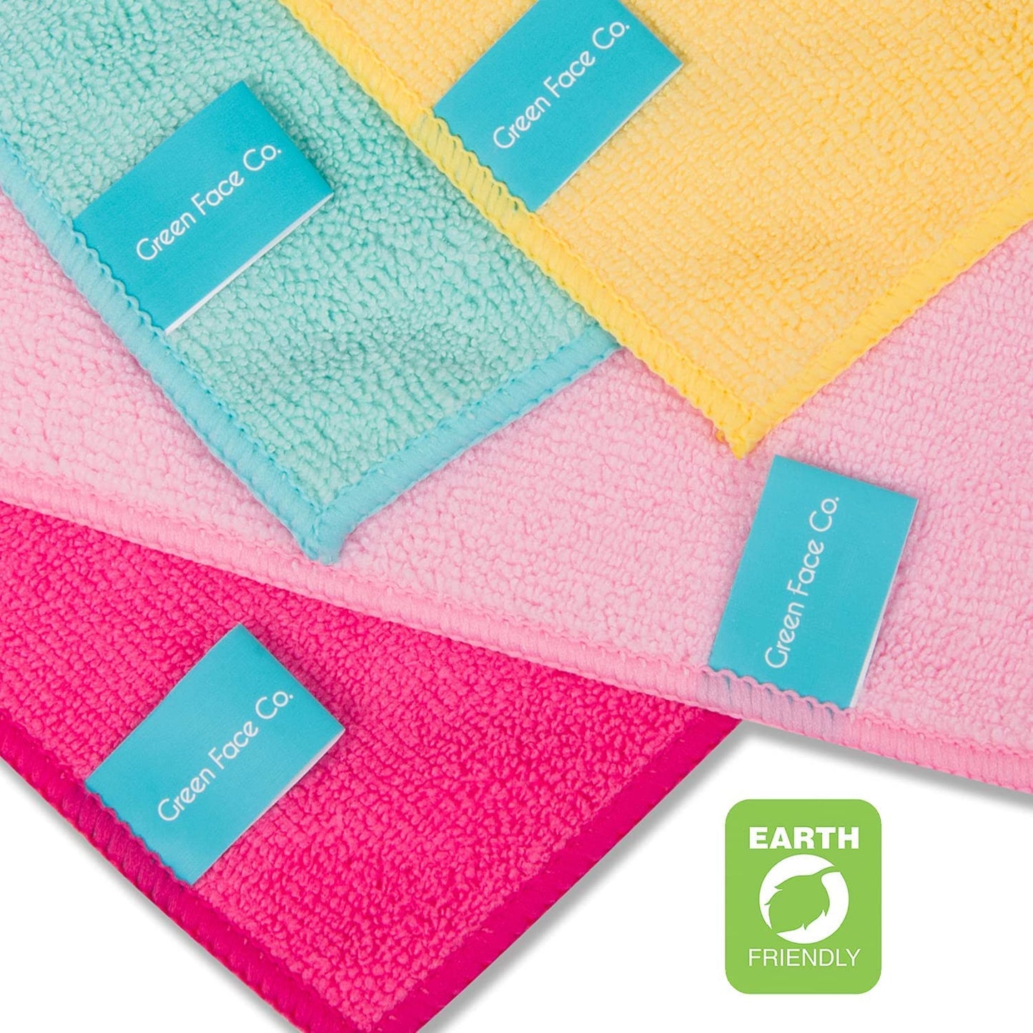 Green Face Co Microfibre Reusable Make up Remover Wipes