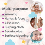 Little Gubbins Microfibre Reusable Baby Wipes